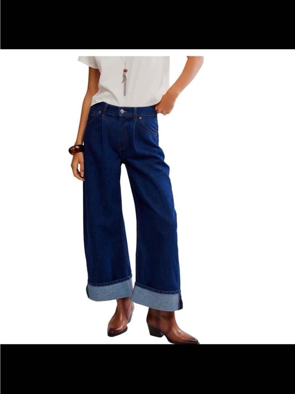 NWT free people women’s Alia wide leg jeans size 32